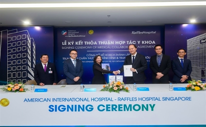 AIH Hospital signed medical collaboration agreement with Raffles Hospital Singapore