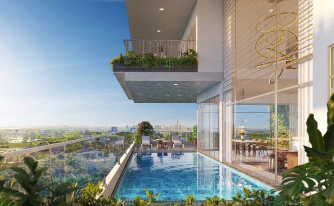 Trải nghiệm tầm nhìn đẳng cấp từ tầng cao thành phố tại penthouse FIATO UPTOWN