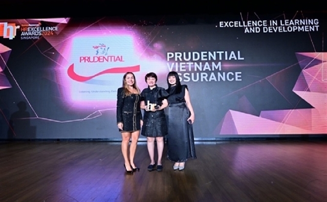 Prudential được vinh danh tại HR Excellence Awards 2024 Singapore