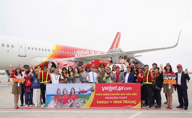 Vietjet khai trương đường bay Daegu – Nha Trang