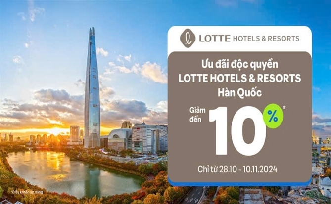 Ưu đãi độc quyền cho du khách Đông Nam Á và Úc tại LOTTE qua Traveloka