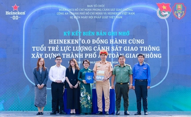 HEINEKEN Việt Nam cùng Phòng CSGT TP.HCM thúc đẩy văn hóa “Uống có trách nhiệm”