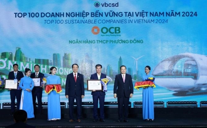 OCB lọt Top các doanh nghiệp bền vững  năm 2024