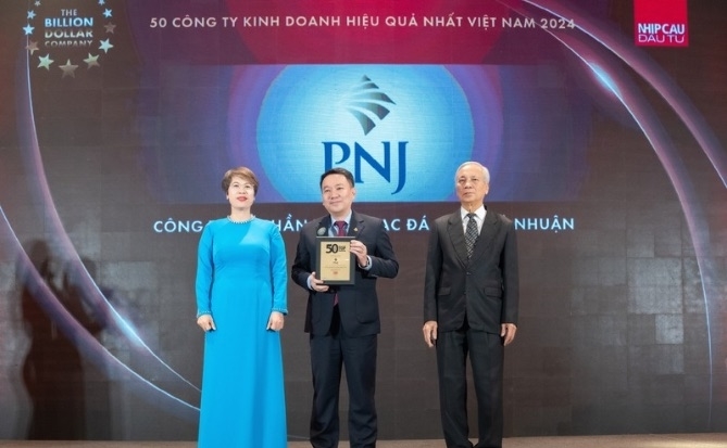 PNJ vào Top 50 công ty kinh doanh hiệu quả nhất Việt Nam 2024