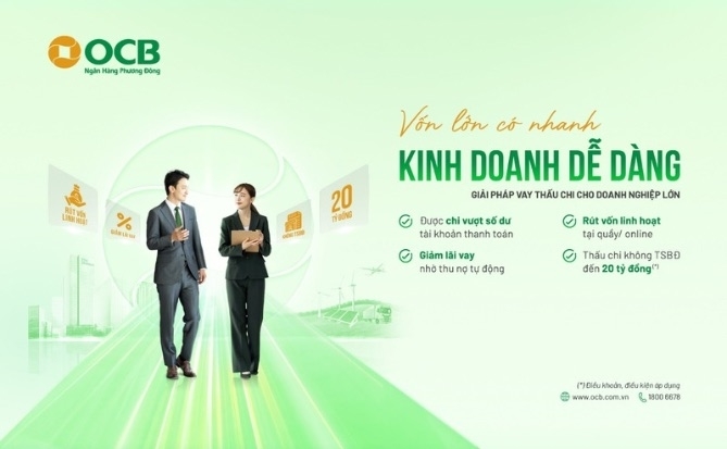 OCB triển khai giải pháp thấu chi dành cho doanh nghiệp