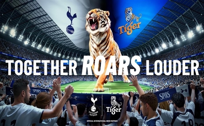 Tiger Beer trở thành bia chính thức của Câu lạc bộ Tottenham Hotspur