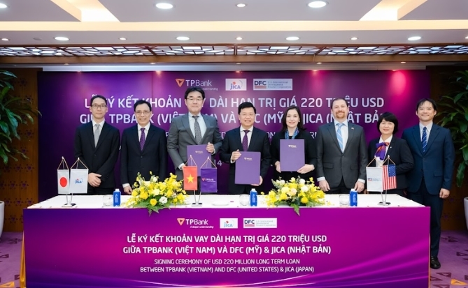 TPBank nhận khoản vay 220 triệu USD từ DFC và JICA