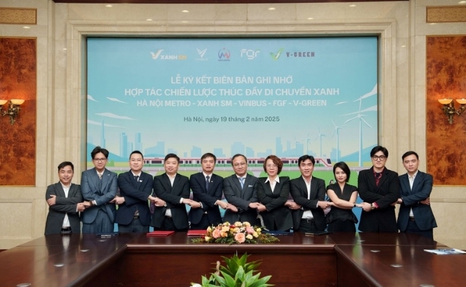 Hà Nội Metro hợp tác cùng Xanh SM, VinBus, FGF, V-Green xây dựng mạng lưới giao thông xanh cho thủ đô