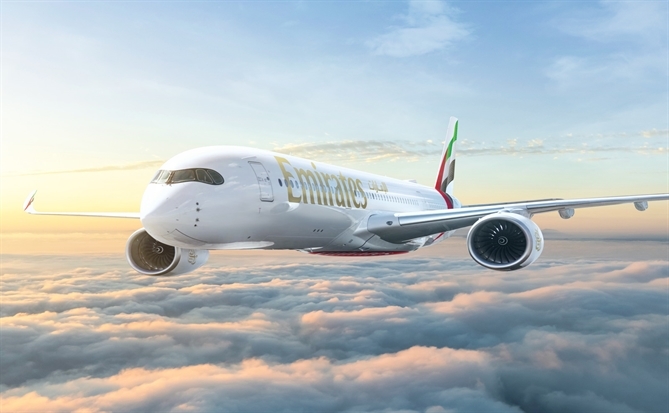 Emirates khai thác máy bay A350 tới 7 điểm đến mới