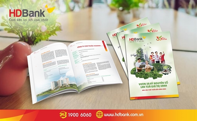 Báo cáo phát triển bền vững HDBank 2024: “Vươn xa kỷ nguyên số - Lan tỏa giá trị xanh”