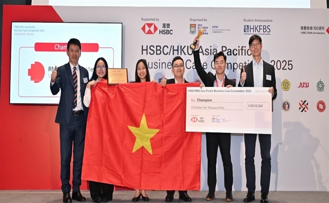 Việt Nam vô địch khu vực châu Á – Thái Bình Dương cuộc thi giải quyết tình huống kinh doanh HSBC