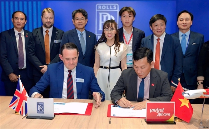Vietjet ký đơn hàng mới 40 động cơ Trent 7000 với Rolls-Royce
