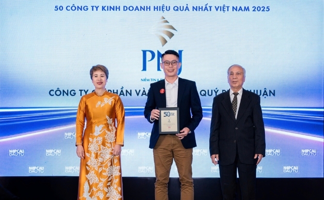 PNJ vào top 50 công ty kinh doanh hiệu quả nhất Việt Nam