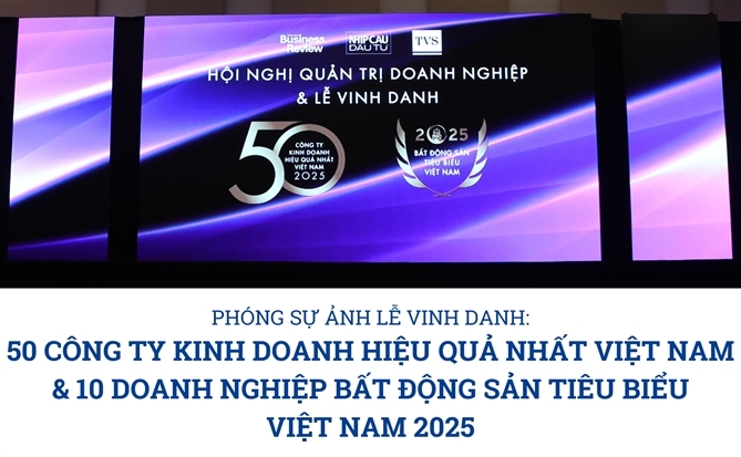 Phóng sự ảnh: Lễ vinh danh 50 Công ty Kinh doanh hiệu quả nhất Việt Nam & 10 Doanh nghiệp Bất động sản Tiêu biểu Việt Nam 2025