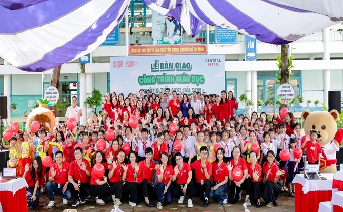 Central  Retail  bàn giao công trình giáo dục trị giá hơn 2,3 tỉ đồng cho trường Tiểu học Đài Sơn