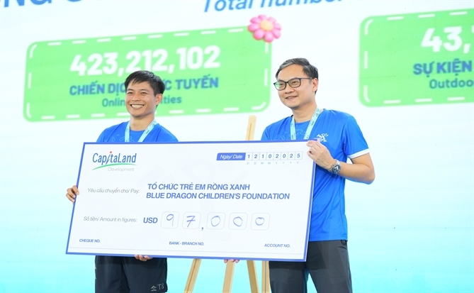 CapitaLand hỗ trợ 97.000 USD cho trẻ em khó khăn qua chiến dịch “Bước chân gắn kết yêu thương” mùa 3