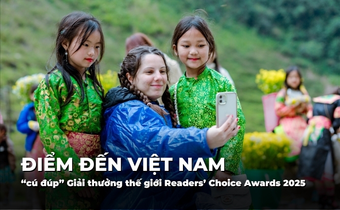Điểm đến Việt Nam với “cú đúp” Giải thưởng thế giới Readers’ Choice Awards 2025