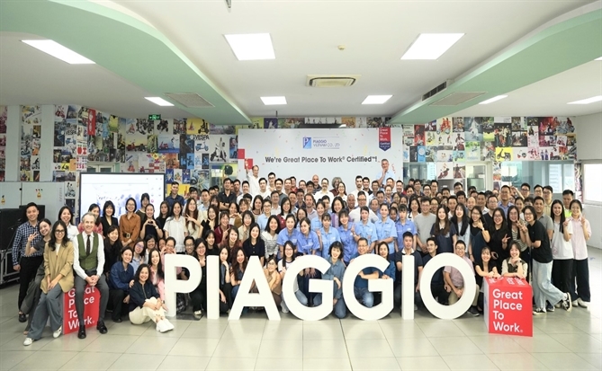 Piaggio Việt Nam được chứng nhận “Great Place To Work 2025” tại Việt Nam