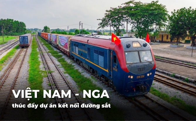 Việt Nam - Nga thúc đẩy kết nối đường sắt
