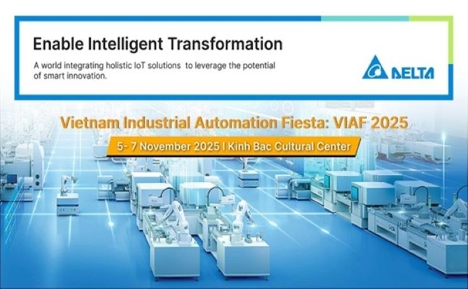 Delta Electronics giới thiệu các giải pháp tự động hóa công nghiệp tích hợp tại VIAF 2025