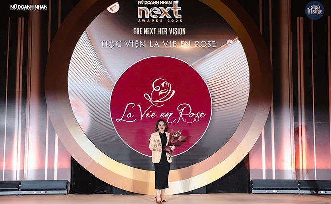 Học viện Cuộc Sống Tươi Đẹp - La Vie En Rose được vinh danh tại Next Awards 2025 giải thưởng Hervision