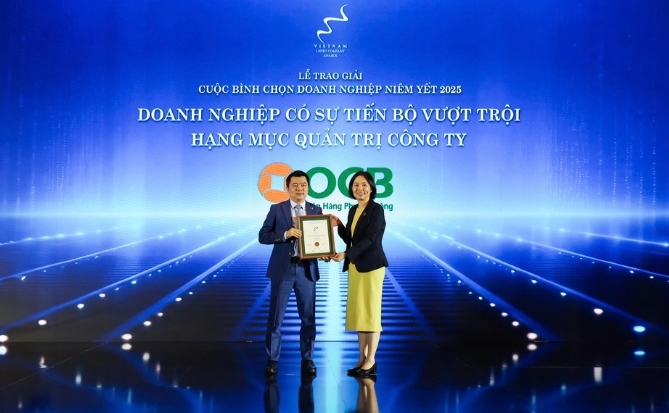 OCB nhận cú đúp giải thưởng Quản trị công ty và Top 10 Doanh nghiệp Bền vững