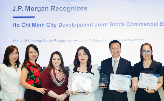 HDBank nhận bộ giải thưởng Chất lượng Thanh toán Toàn cầu 2025 từ JP Morgan Chase