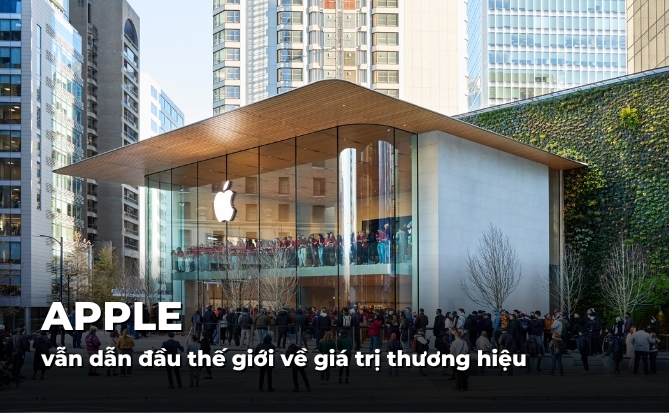 Apple dẫn đầu thế giới về giá trị thương hiệu