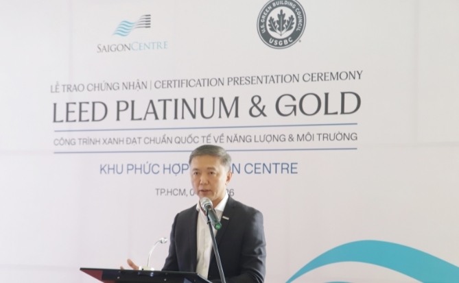 Saigon Centre tiếp tục hành trình phát triển bền vững với chứng nhận LEED Platinum và LEED Gold