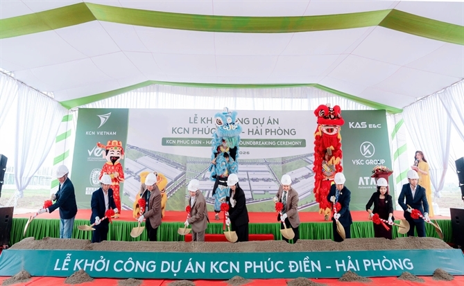 KCN Việt Nam khởi công dự án KCN Phúc Điền – Hải Phòng