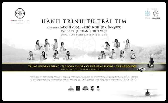 Trung Nguyên Legend tiếp tục triển khai Hành trình Từ Trái Tim - Hành trình kiến tạo khát vọng lớn cho thanh niên Việt
