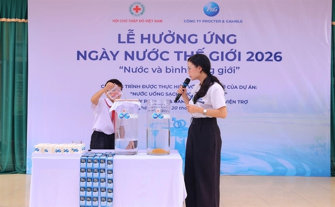 P&G Việt Nam cùng Hội Chữ thập đỏ thúc đẩy giải pháp nước sạch bền vững