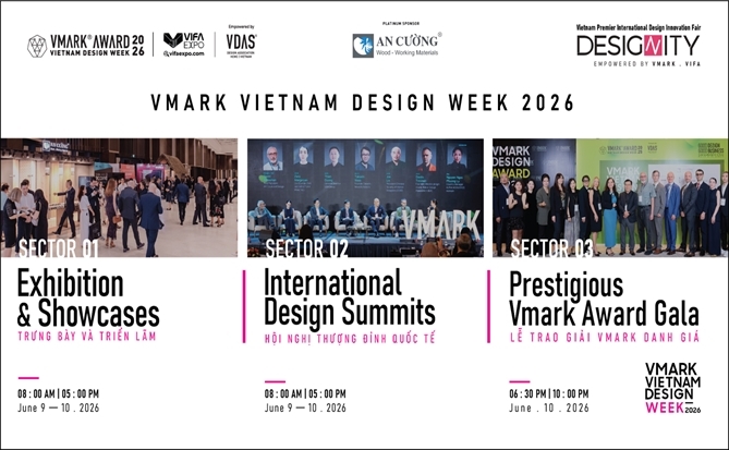 VMARK Vietnam Design Week 2026 mở rộng quy mô triển lãm nhằm thúc đẩy giao thương ngành sáng tạo