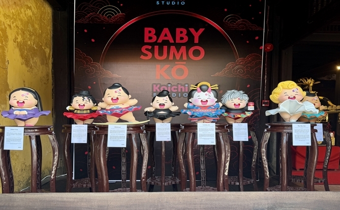 Art toy Baby Sumo Kō ghi dấu ấn văn hóa tại Lễ hội Giao lưu văn hóa Hội An - Nhật Bản lần thứ 22