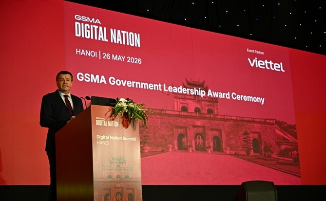 GSMA trao tặng Chính phủ Việt Nam Giải thưởng Lãnh đạo Chính phủ năm 2026 nhờ thành tựu chuyển đổi số vượt bậc