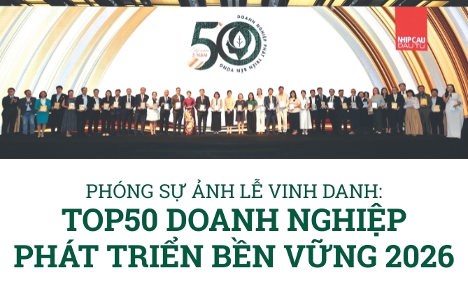 Phóng sự ảnh: Lễ vinh danh TOP 50 Doanh nghiệp Phát triển Bền vững tiêu biểu 2026