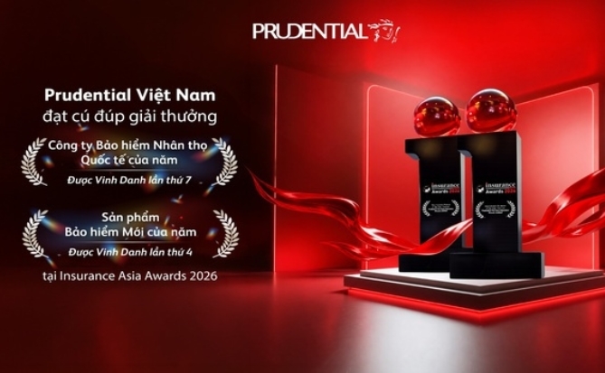 Prudential Việt Nam lập cú đúp tại Insurance Asia Awards 2026, ghi dấu hành trình xây dựng niềm tin với khách hàng