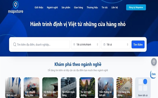 Mapstore.vn - xây dựng bản đồ doanh nghiệp Việt Nam trong kỷ nguyên dữ liệu địa phương