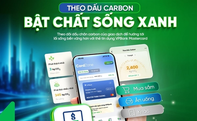 Mastercard và VPBank ra mắt tính năng “Theo dấu Carbon”
