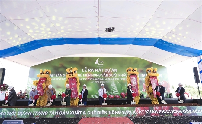 Ra mắt dự án Trung tâm sản xuất & chế biến nông sản xuất khẩu Phúc Sinh Đắk Nông
