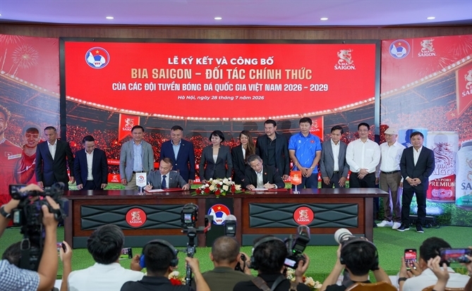 Sabeco và VFF tiếp sức cho bóng đá Việt Nam giai đoạn 2026 - 2029