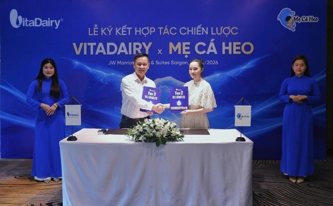 VitaDairy và thương hiệu Mẹ&Bé - Mẹ Cá Heo ký kết hợp tác chiến lược