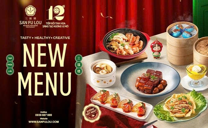 San Fu Lou kỷ niệm 12 năm, ra mắt thực đơn mới