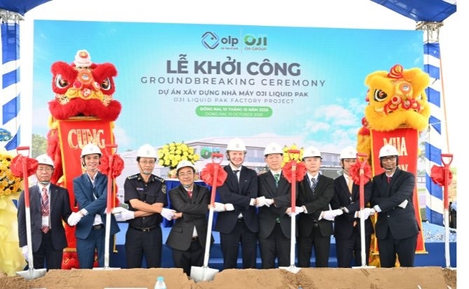 Oji Group khởi công nhà máy bao bì hộp giấy tiệt trùng 110 triệu USD tại Đồng Nai