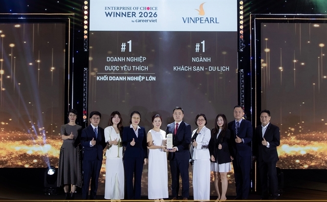 Vinpearl là doanh nghiệp lớn được người lao động yêu thích nhất năm 2026