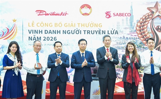 UBTW MTTQ Việt Nam và SABECO khởi động giải thưởng “Vinh danh Người truyền lửa” 2026