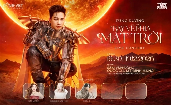 Sun Group và NCB đồng hành cùng Divo Tùng Dương trong live concert lớn nhất sự nghiệp tại Mỹ Đình
