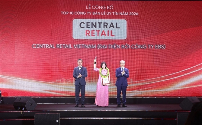Central Retail Việt Nam dẫn đầu Top 10 bán lẻ uy tín 2026